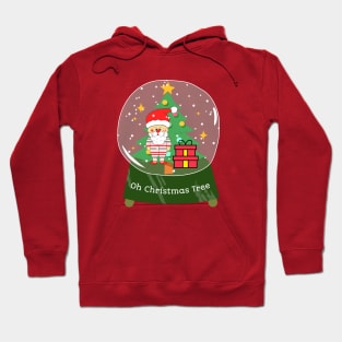 OH Christmas Tree Santa Claus Snowglobe Hoodie